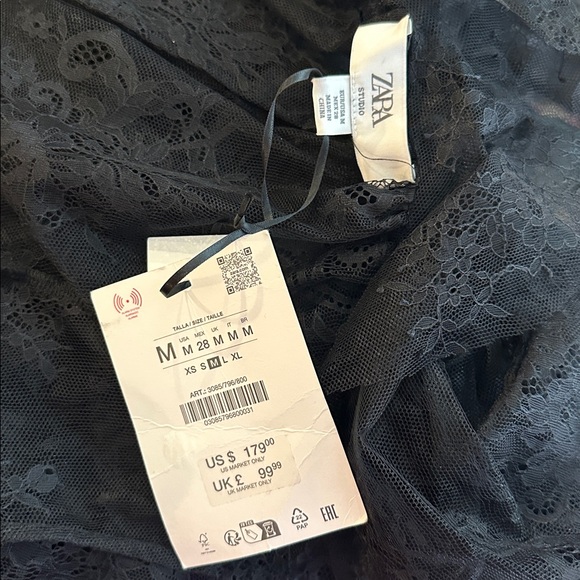 ZARA STUDIO LIMITED EDITION LACE MIDI DRESS - Picture 15 of 15